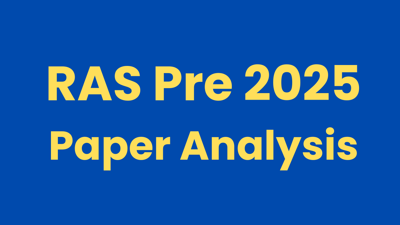 RAS Pre 2025 Paper Analysis